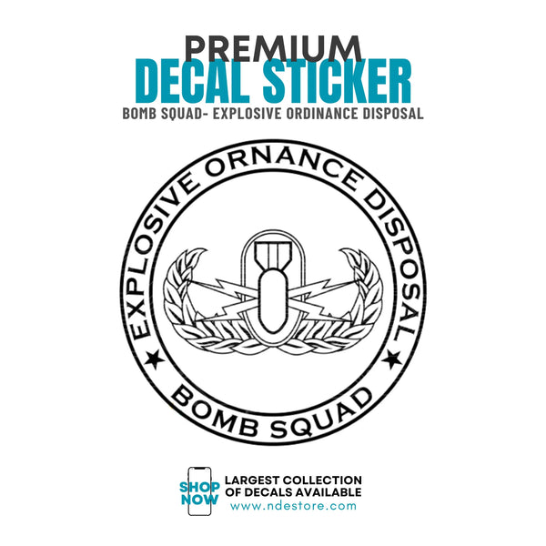 Bomb Droppind Decal STICKER DECAL BOMB SQUAD – ndestore.com