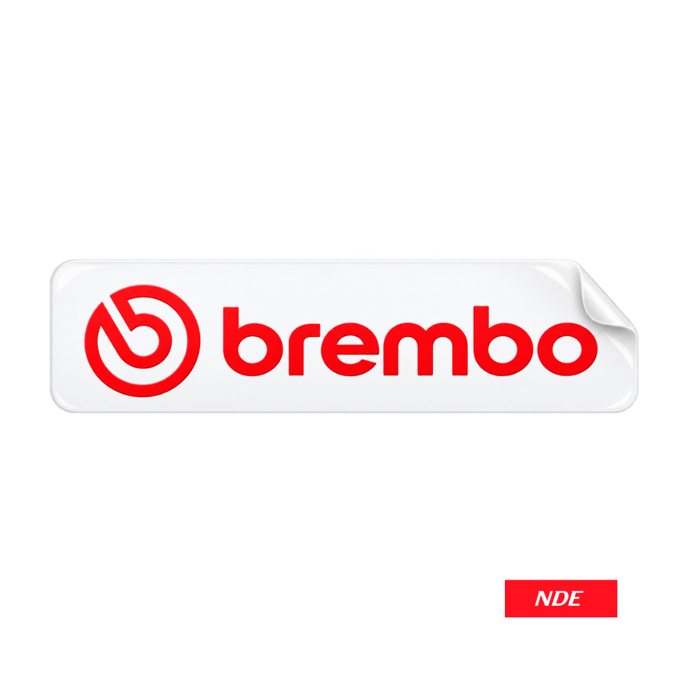 STICKER DECAL BREMBO RED