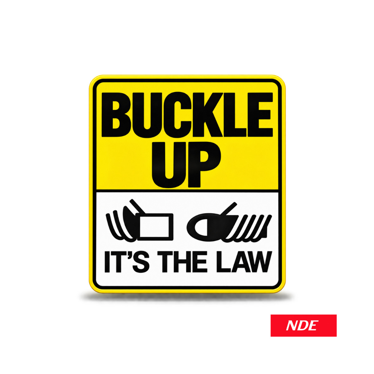 STICKER DECAL BUCKLE UP