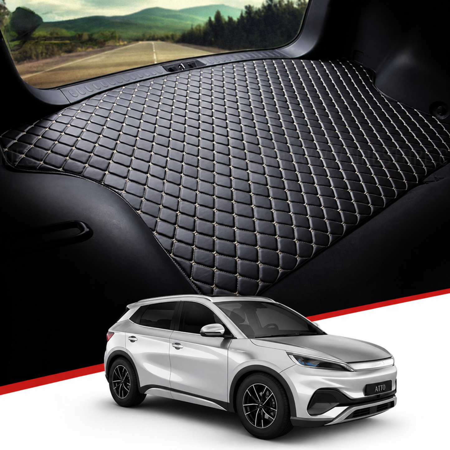 TRUNK FLOOR MAT 7D STYLE FOR BYD ATTO 3