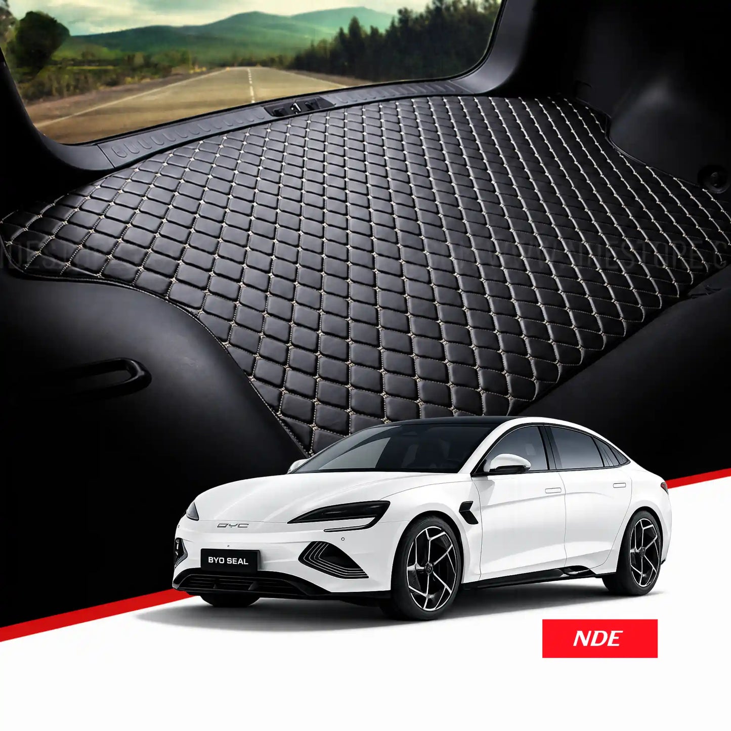 TRUNK FLOOR MAT 7D STYLE FOR BYD SEAL