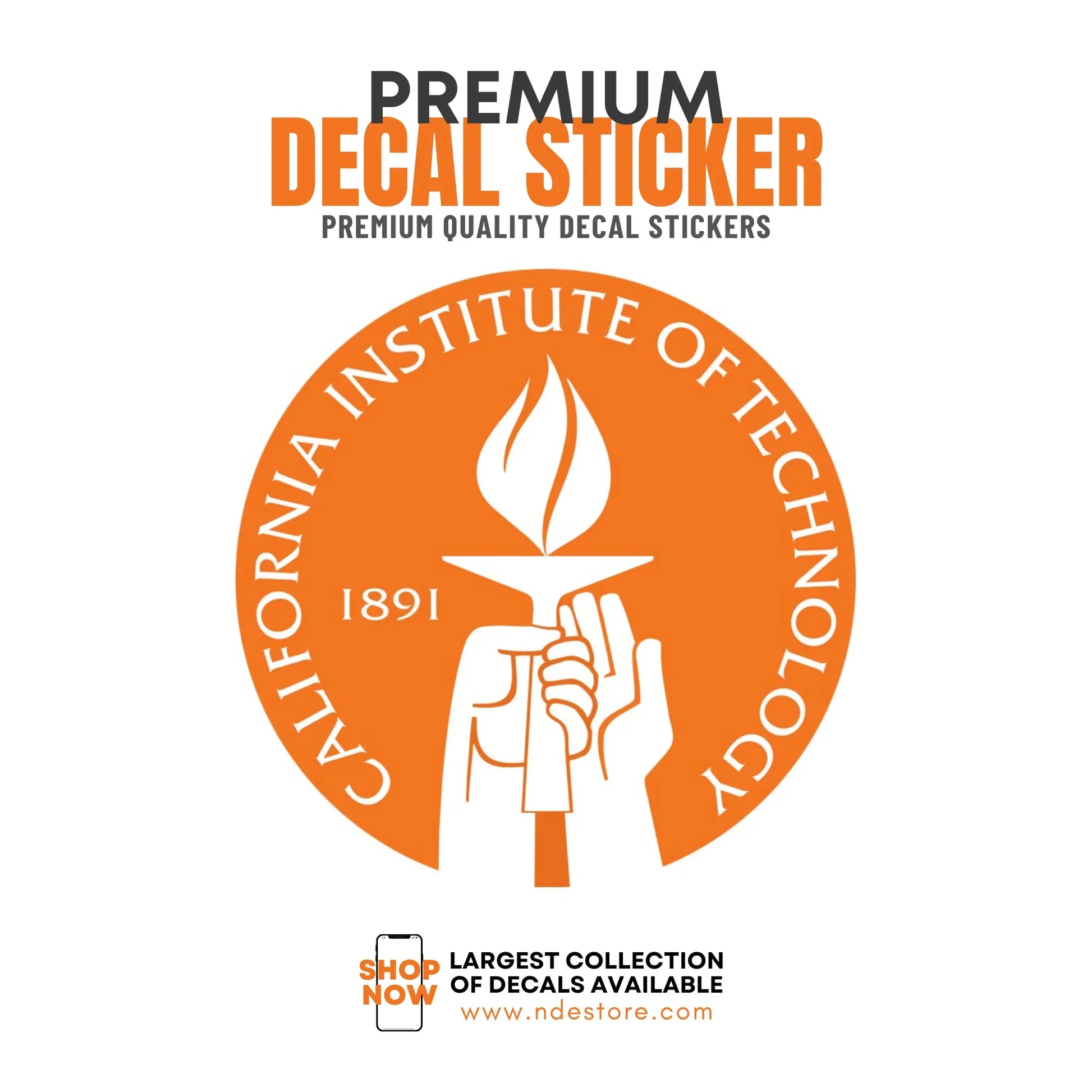 STICKER DECAL CALIFORNIA INSTITUTE OF TECHNOLOGY