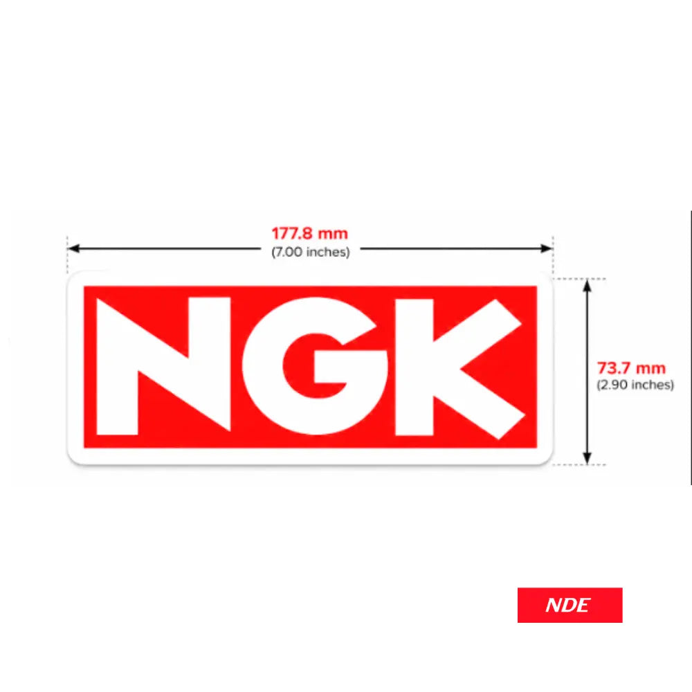 STICKER DECAL NGK