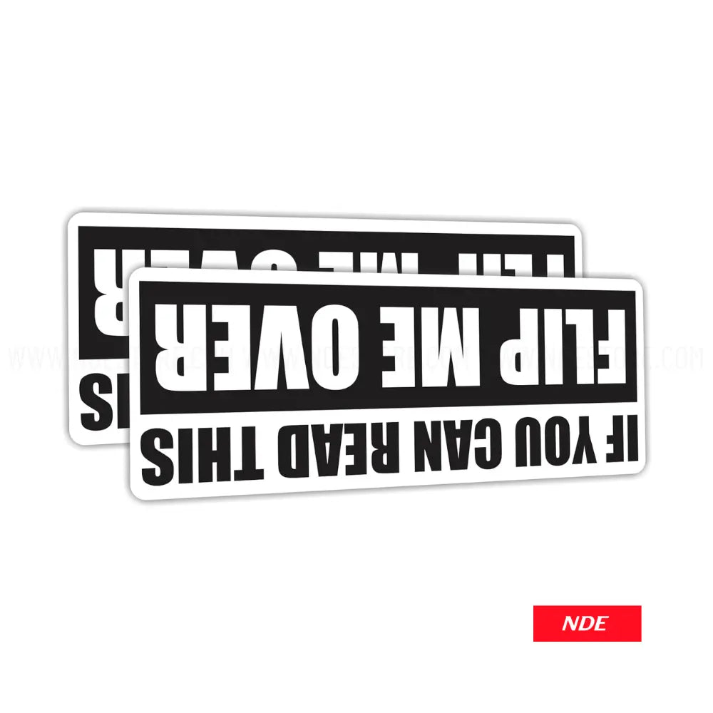 STICKER DECAL FLIP ME OVER