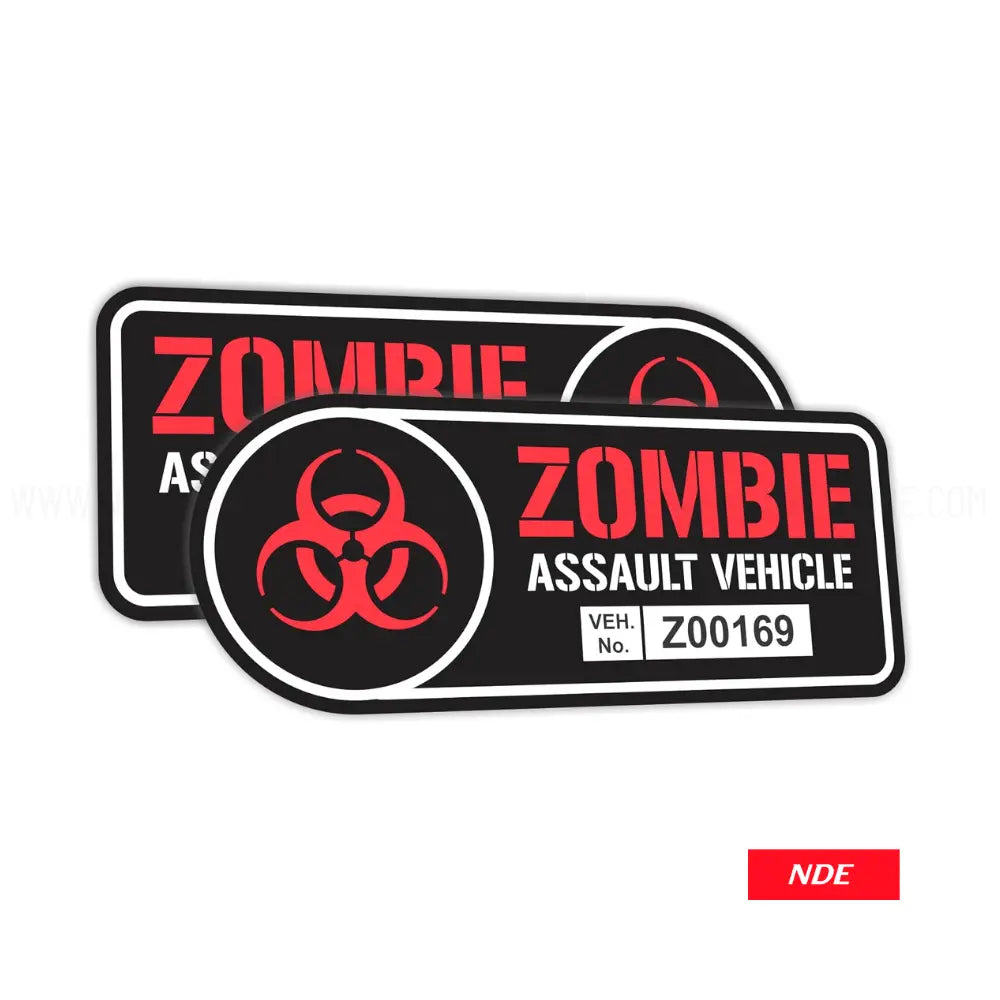 STICKER DECAL ZOMBIE ASSAULT VEHICLE