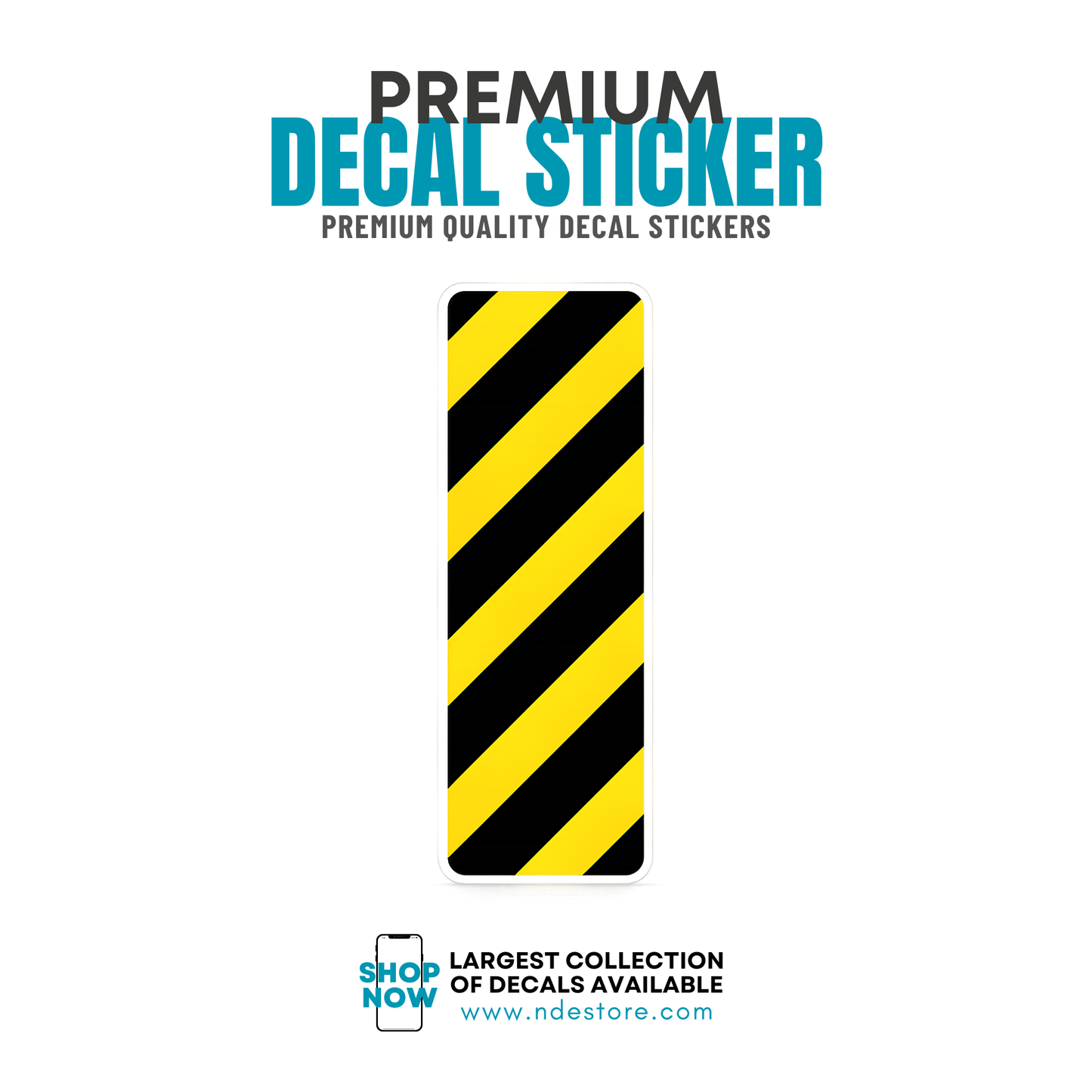 STICKER DECAL CAR CAUTION