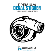 STICKER DECAL CAR TURBO