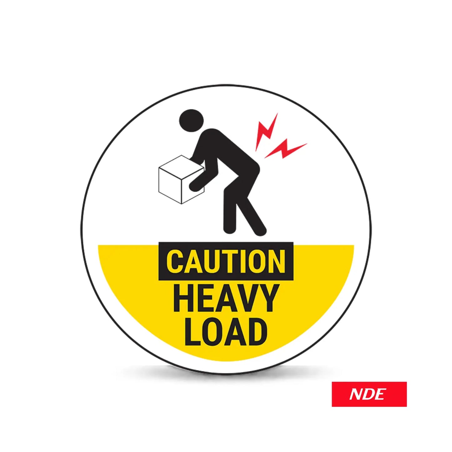 STICKER DECAL CAUTION HEAVY LOAD