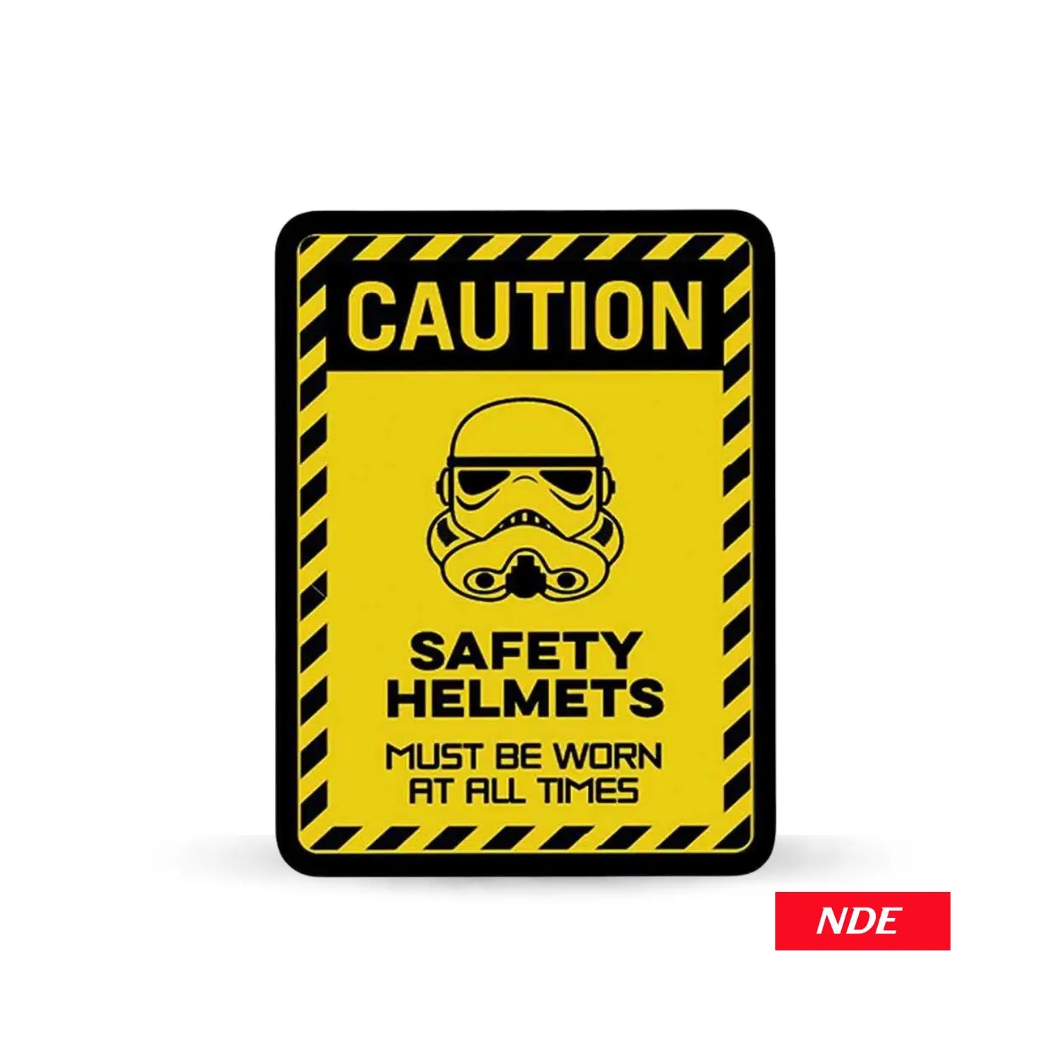 STICKER DECAL CAUTION SAFETY HELMETS