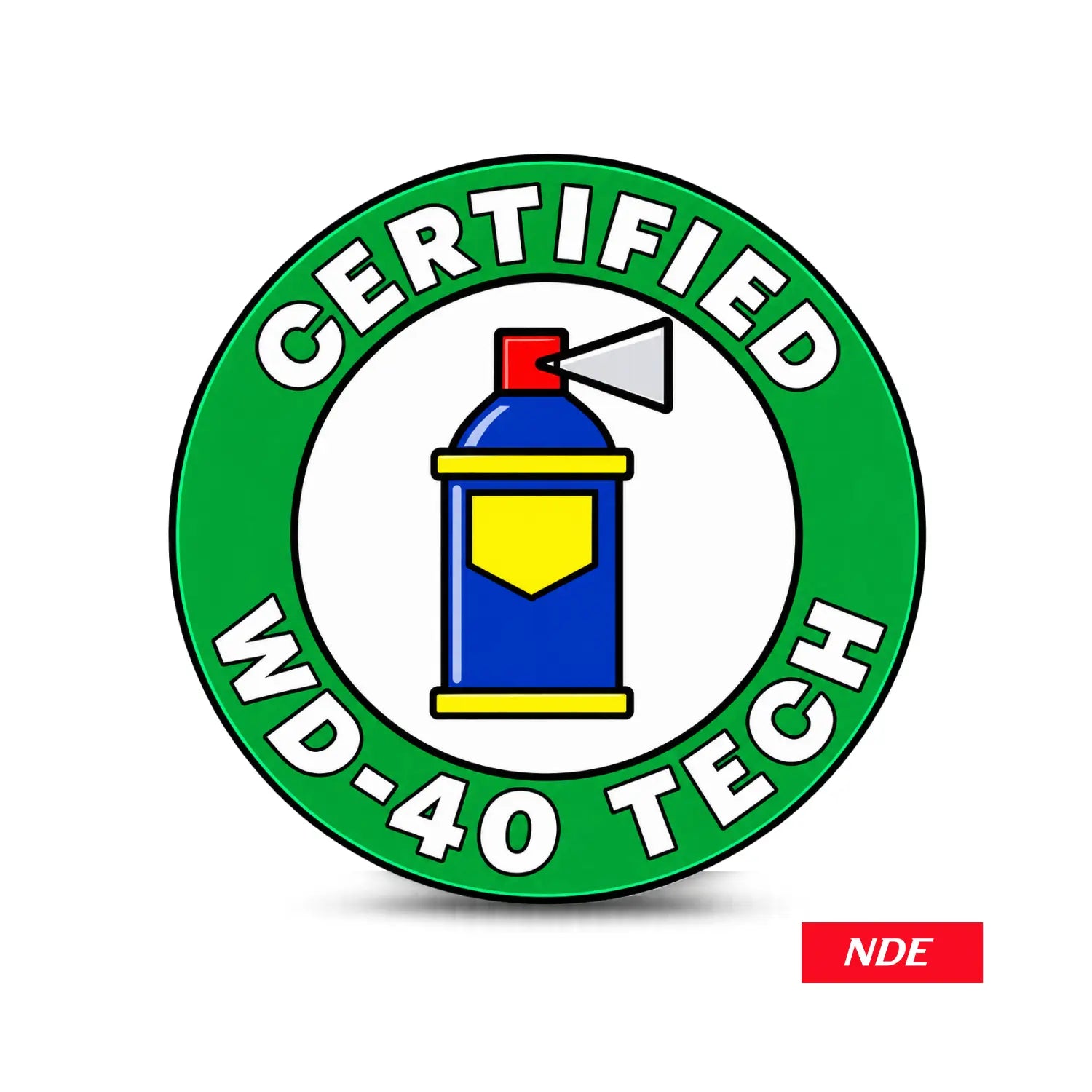 STICKER DECAL CERTIFIED WD40 TECH