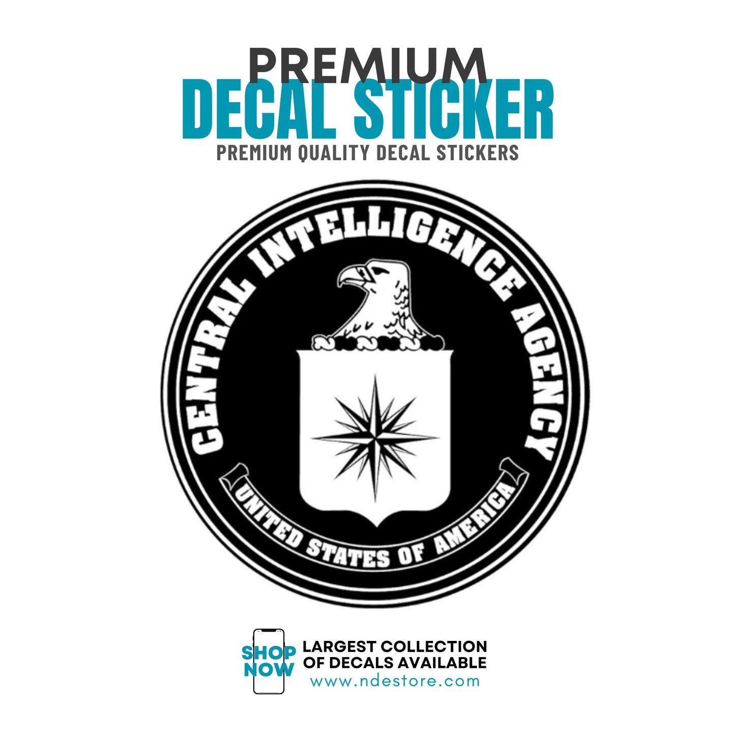 STICKER DECAL CIA