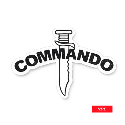 STICKER DECAL COMMANDO