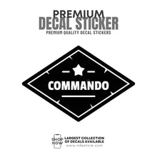 STICKER DECAL COMMANDO