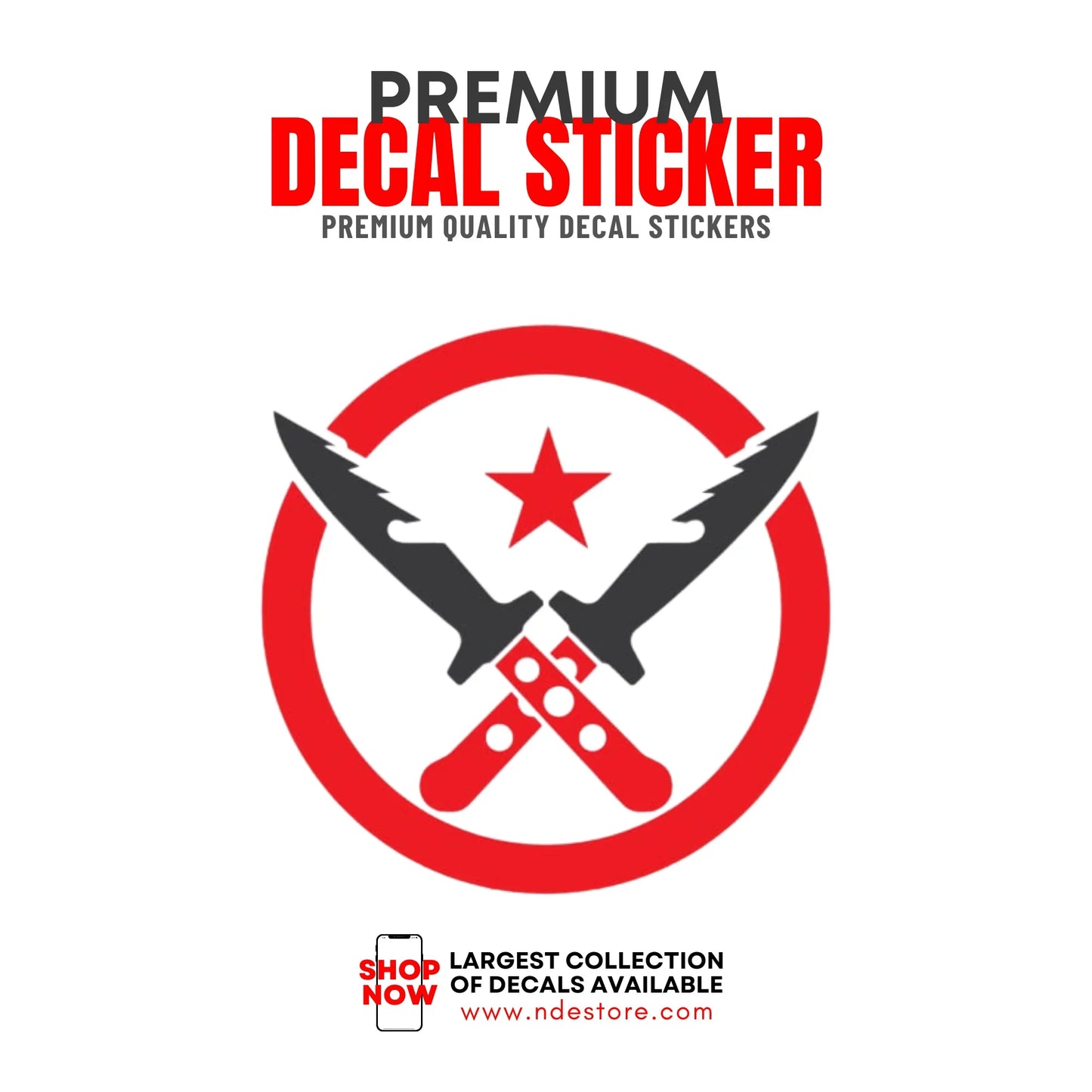 STICKER DECAL ELITE COMMANDO