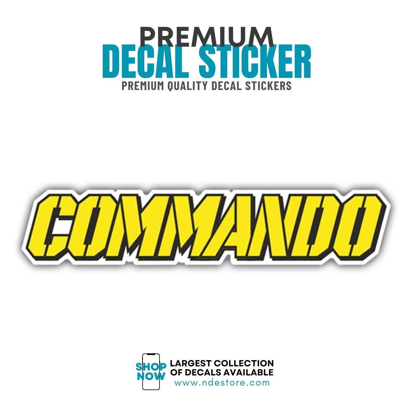 STICKER DECAL COMMANDO