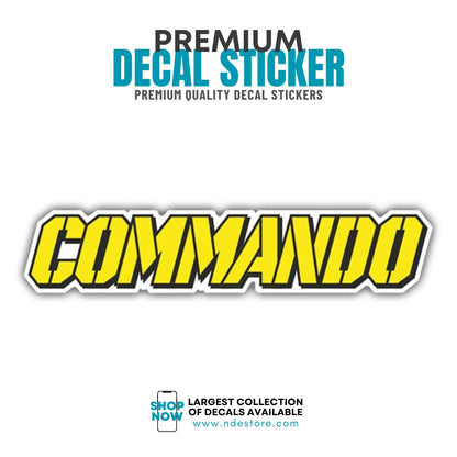 STICKER DECAL COMMANDO