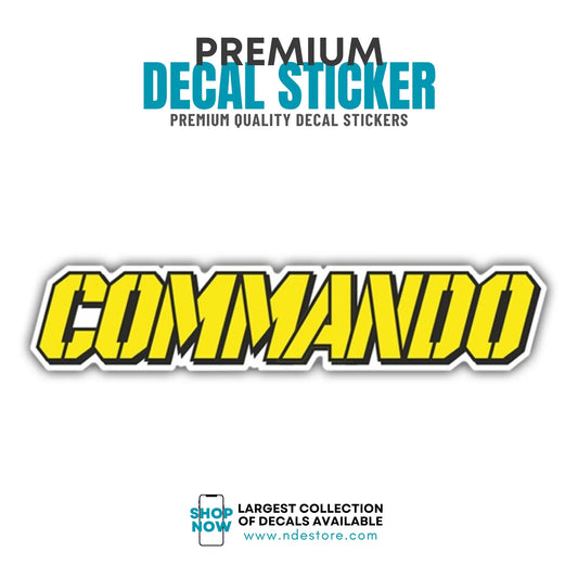 STICKER DECAL COMMANDO