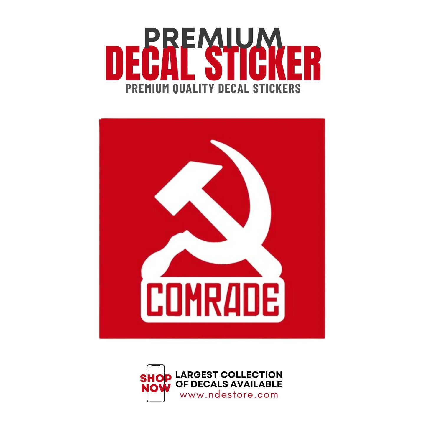 STICKER DECAL COMRARDE