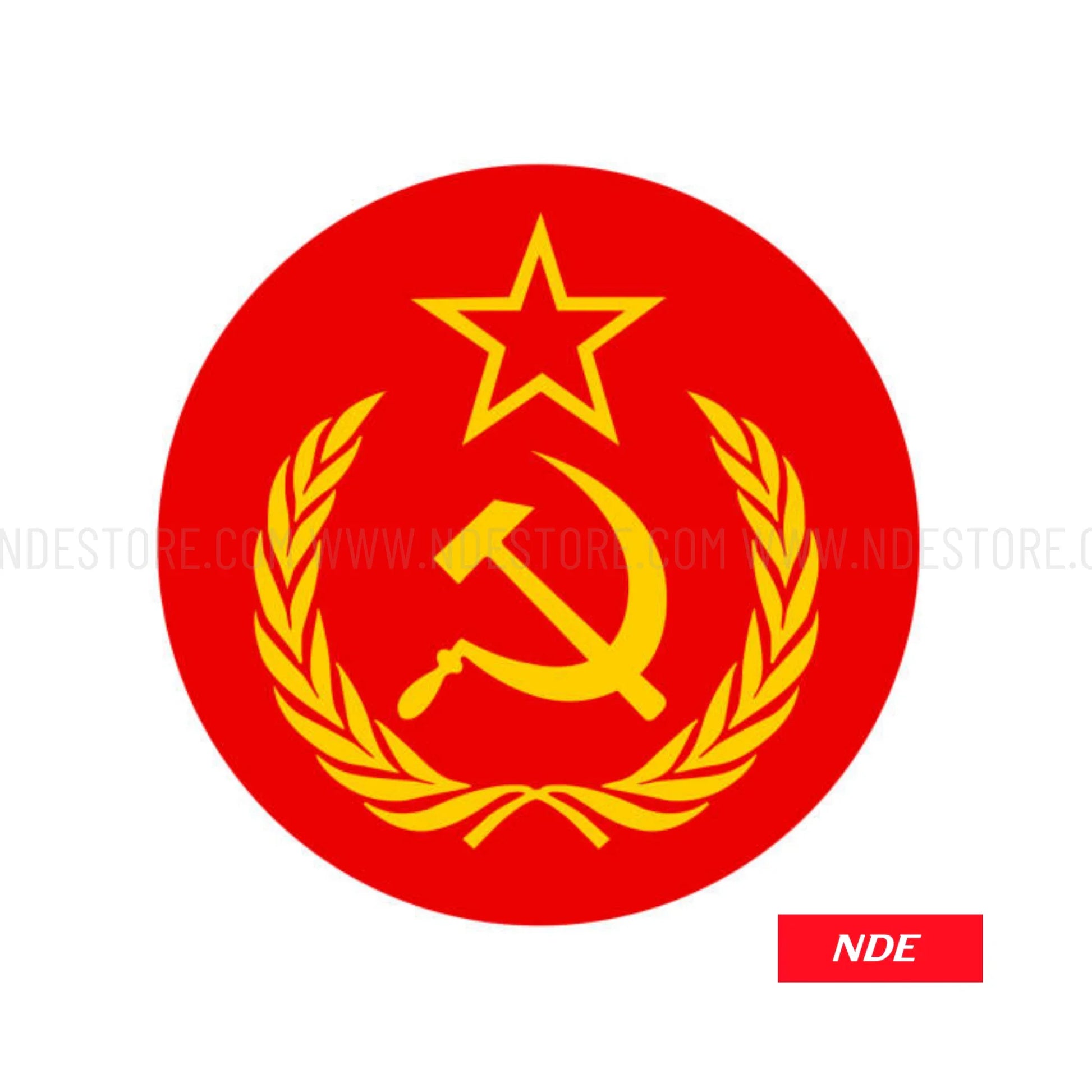 STICKER DECAL SOCIALIST FLAG