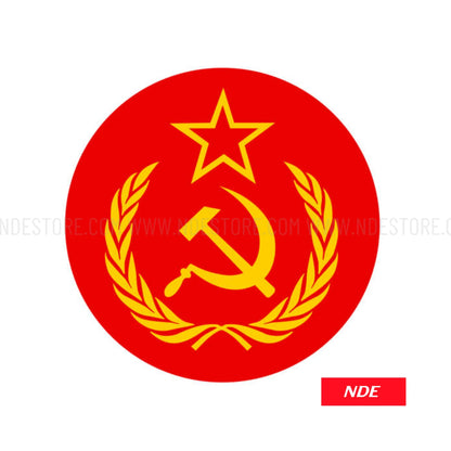STICKER DECAL SOCIALIST FLAG