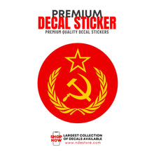 STICKER DECAL SOCIALIST FLAG