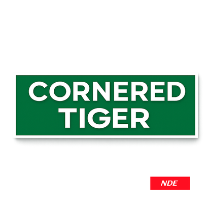 STICKER CORNERED TIGER