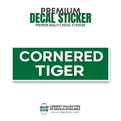 STICKER CORNERED TIGER