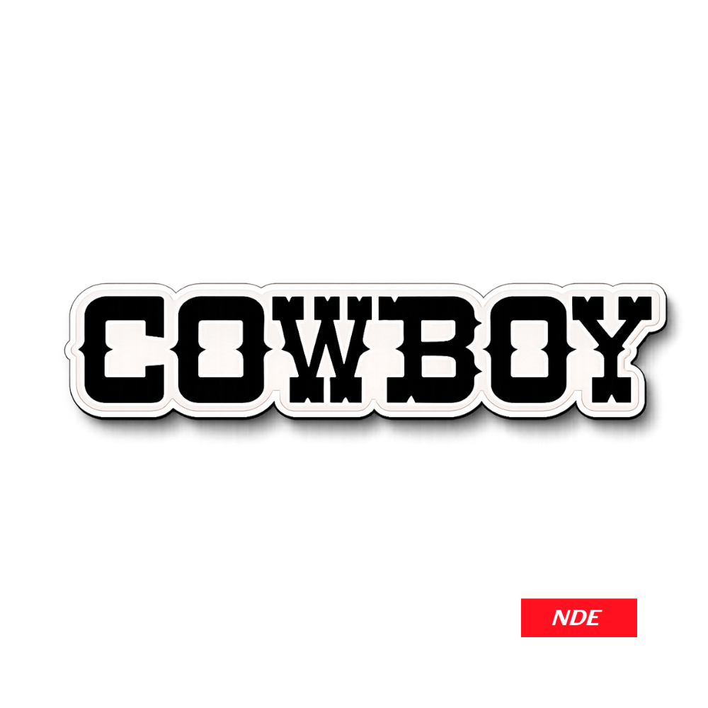 STICKER DECAL COWBOY