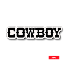 STICKER DECAL COWBOY