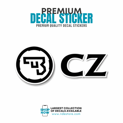 STICKER DECAL CZ FIREARM