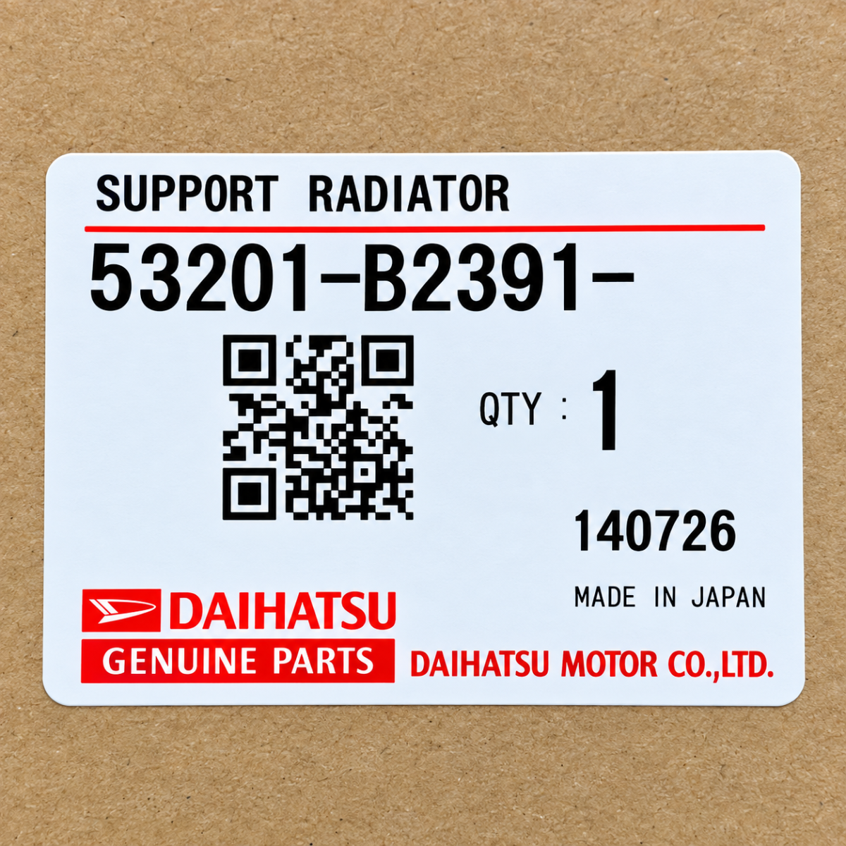 SUPPORT RADIATOR GENUINE FOR DAIHATSU MIRA