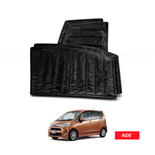 SUN SHADE SET BLACK WRINKLE FOR DAIHATSU MOVE (2008-2014)
