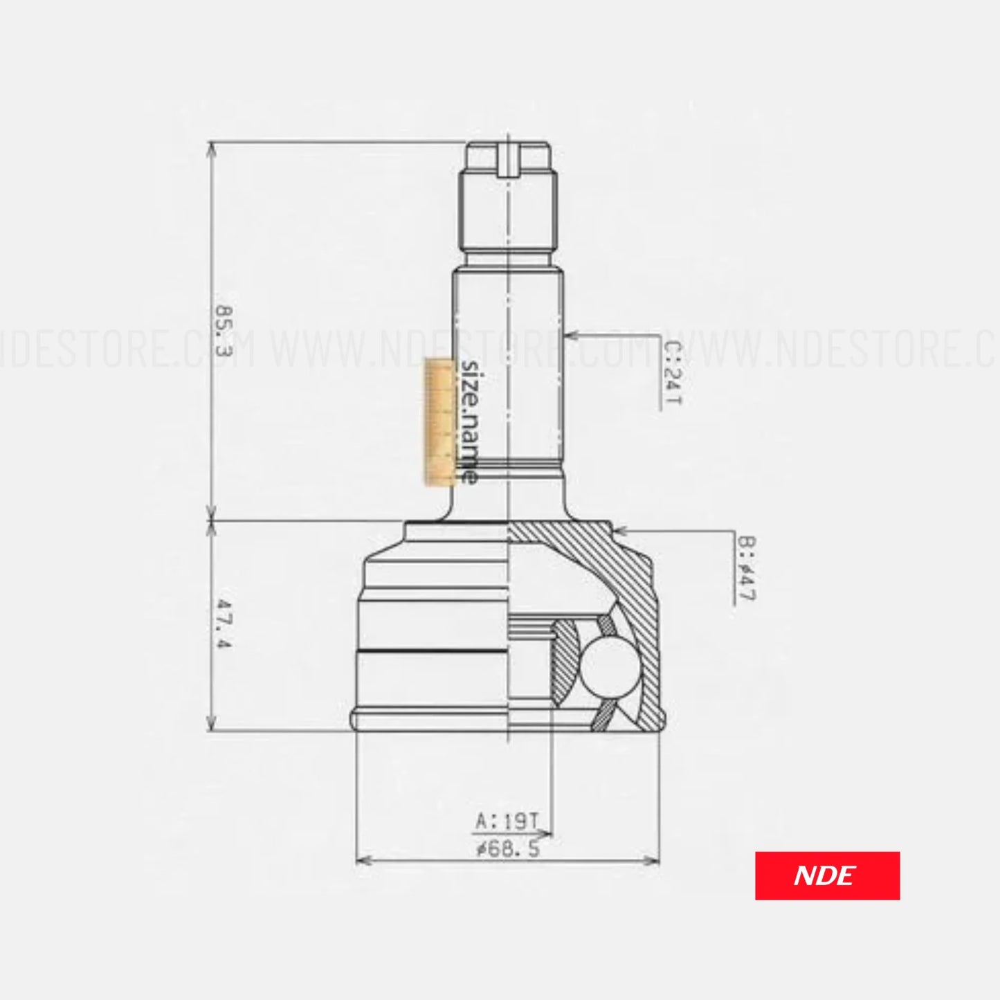 CV JOINT KIT ASSY OUTER GSP FOR DAIHATSU MOVE