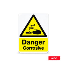 Danger Corrosive warning sticker decal