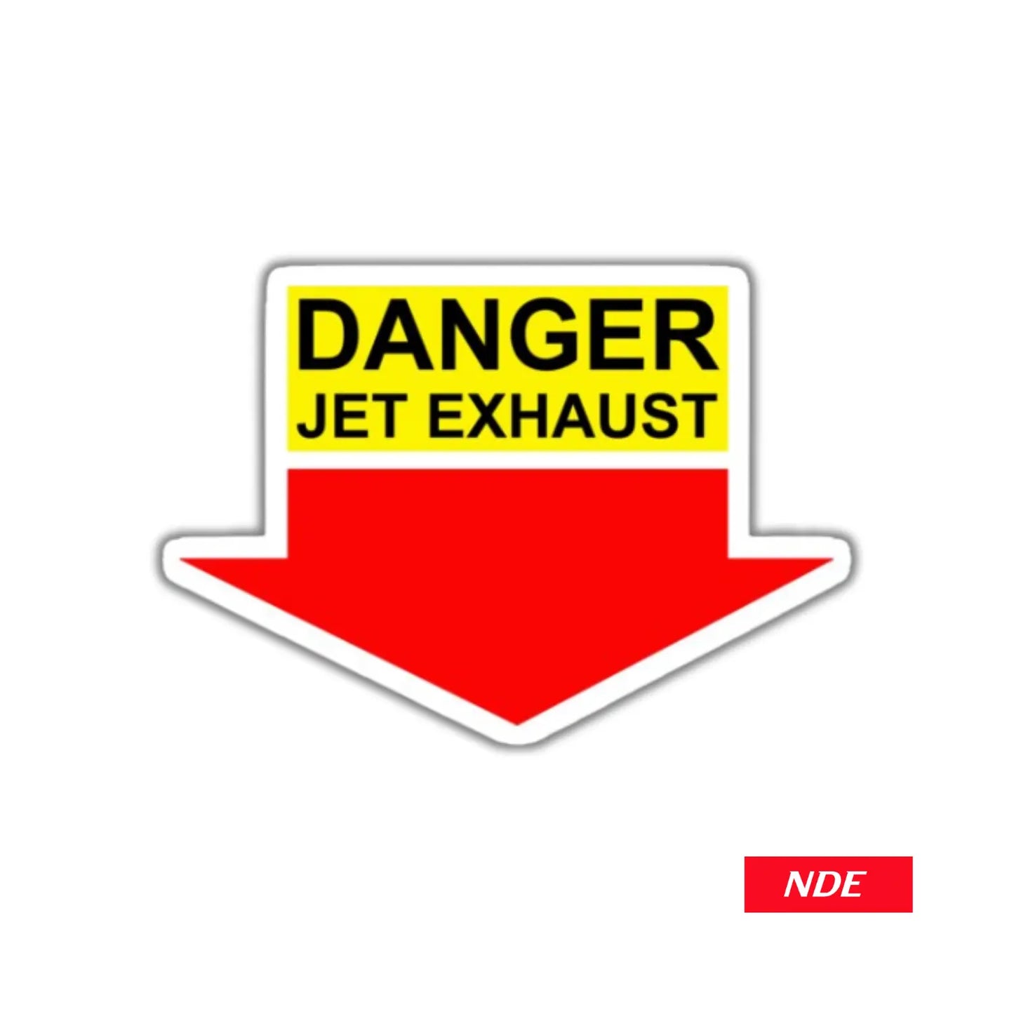 STICKER DECAL DANGER JET EXHAUST