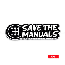 STICKER DECAL SAVE THE MANUALS