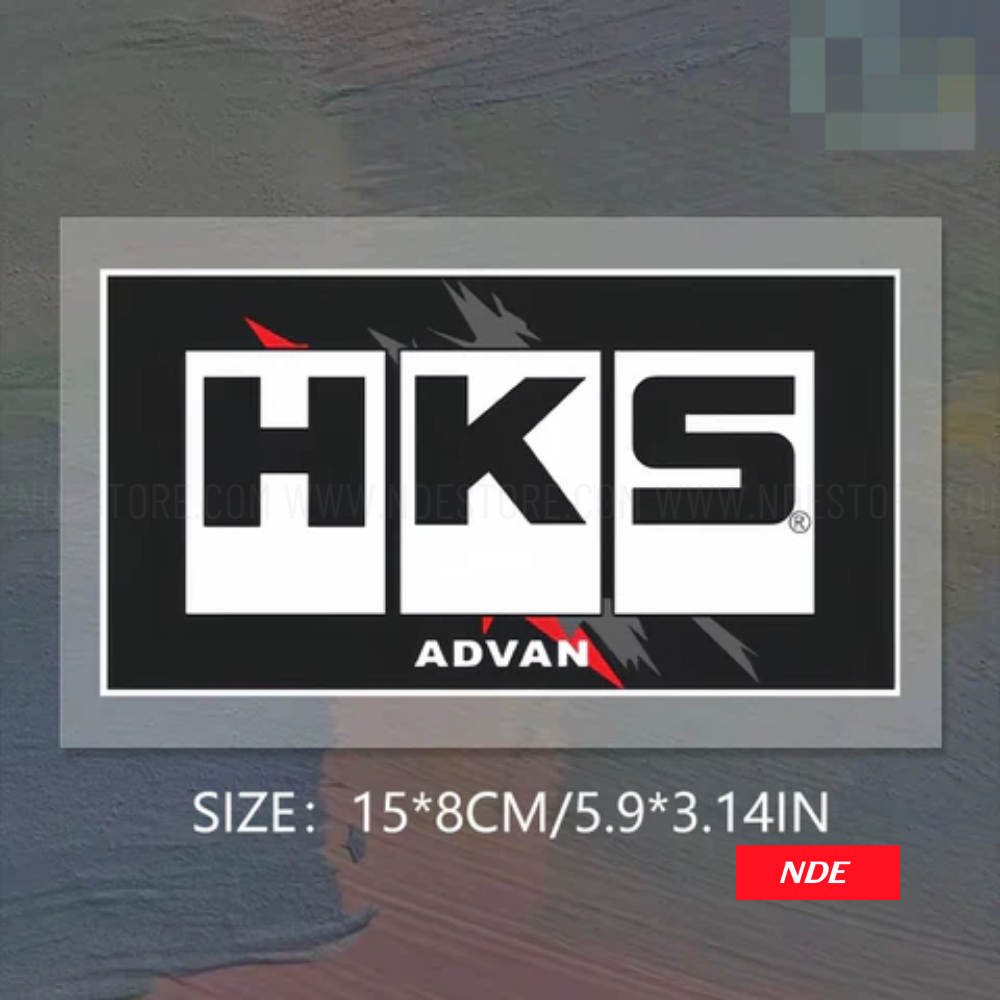 STICKER DECAL HKS ADVAN