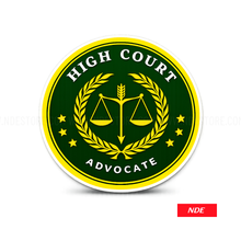 STICKER DECAL ADVOCATE HIGH COURT