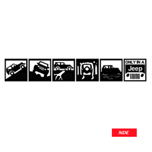 STICKER DECAL ONLY A JEEP 4x4