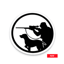 STICKER DECAL HUNTER DOG