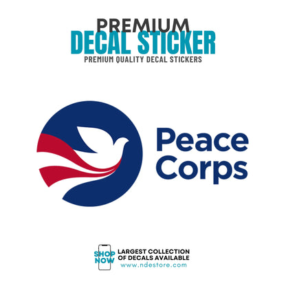 STICKER DECAL PEACE CORPS