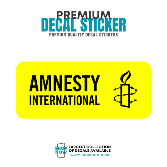 STICKER DECAL AMNESTY INTERNATIONAL