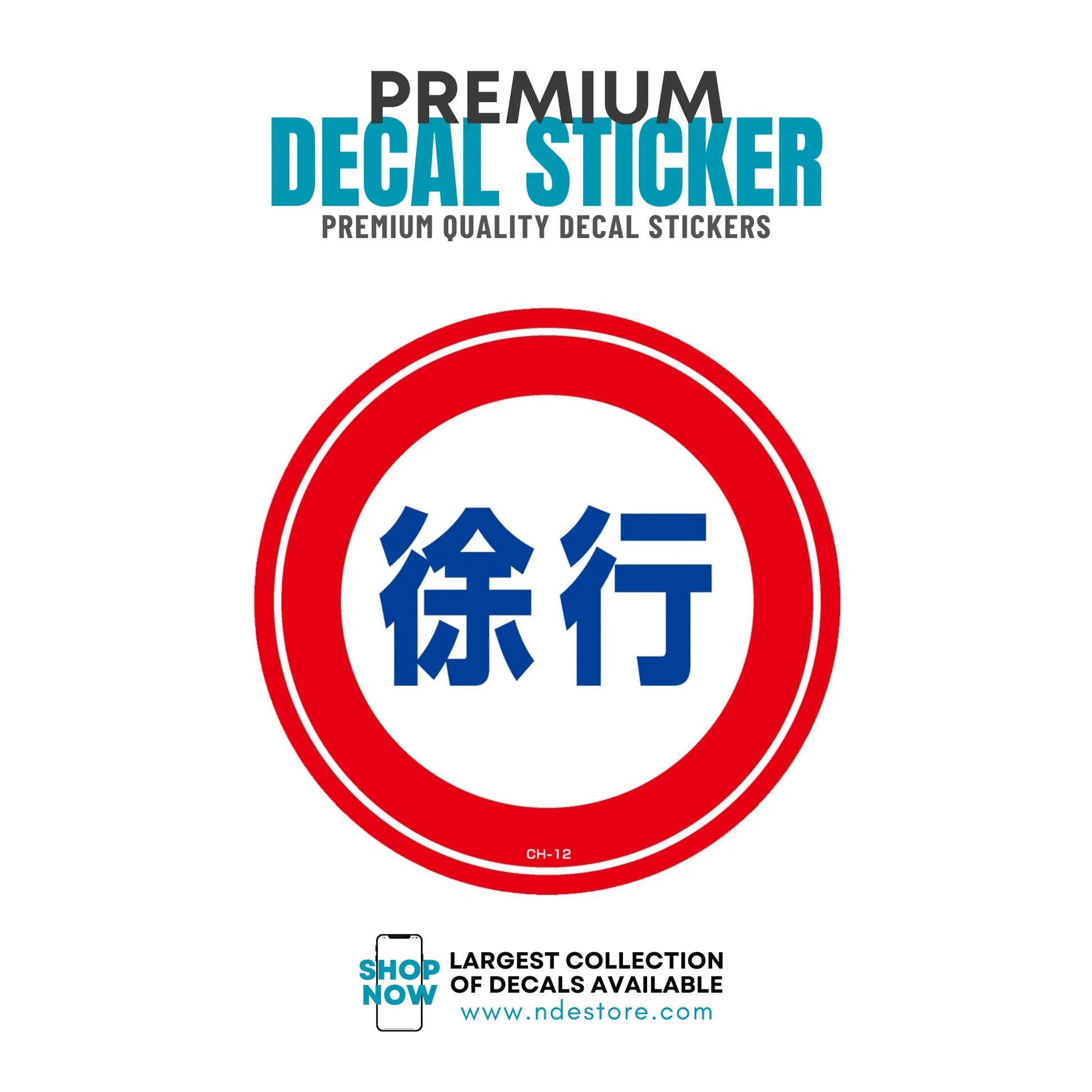 STICKER DECAL JDM STOP