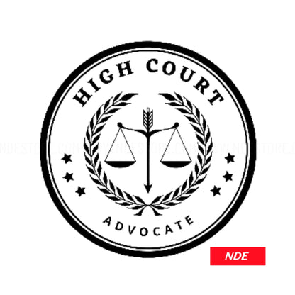 STICKER DECAL ADVOCATE HIGH COURT