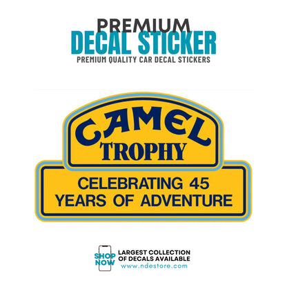STICKER DECAL CAMEL TROPHY