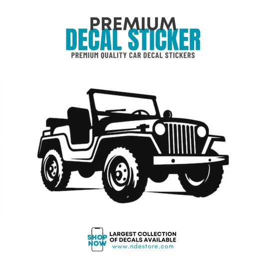 STICKER DECAL JEEP POSTER