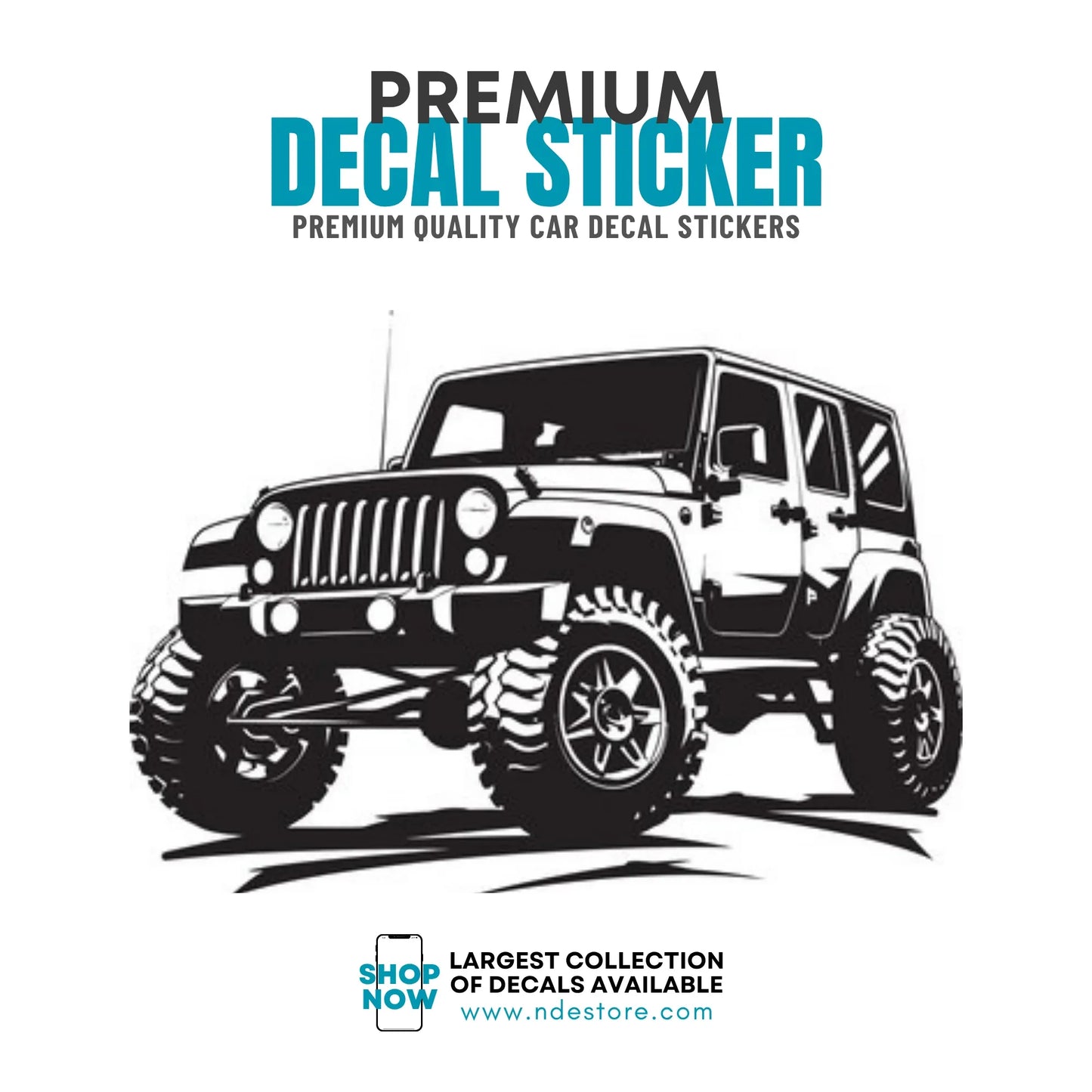 STICKER DECAL JEEP POSTER