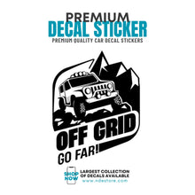 STICKER DECAL JEEP OFF GRID GO FAR