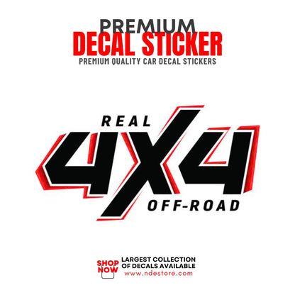 STICKER DECAL REAL 4x4 OFF ROAD