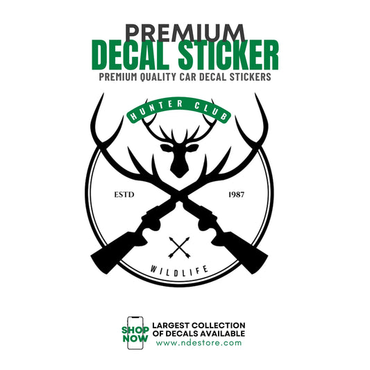 STICKER DECAL HUNTER CLUB